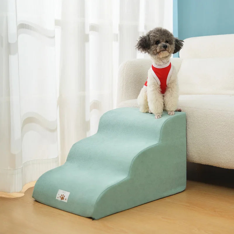Cushioned Memory Foam Dog Steps