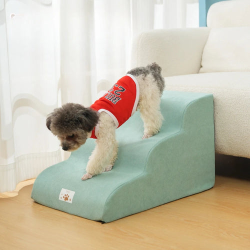 Cushioned Memory Foam Dog Steps