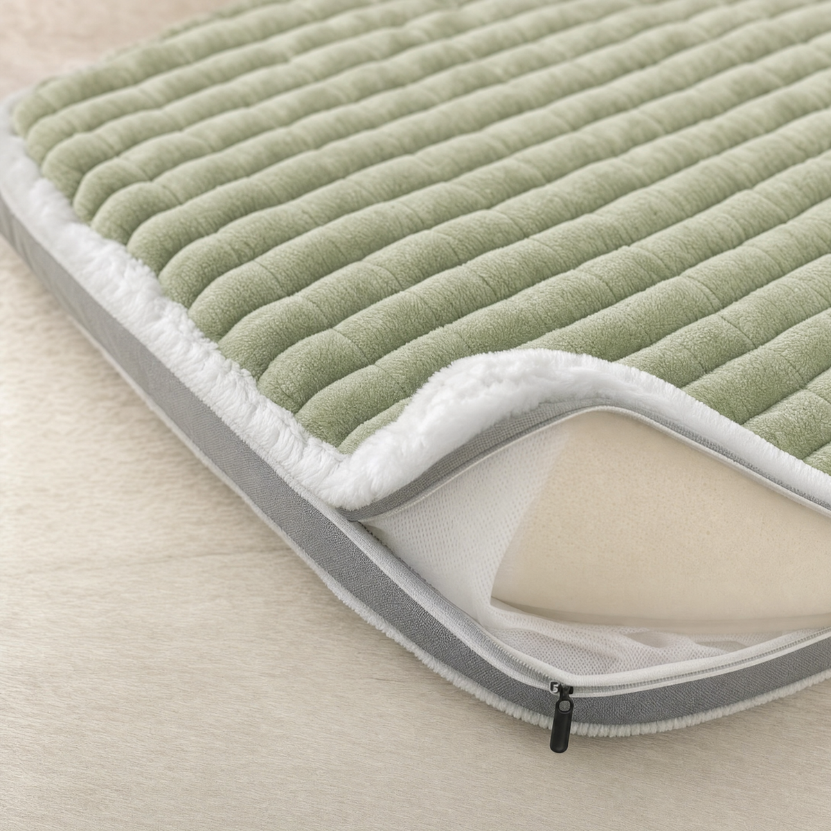 Willow Orthopedic Memory Foam Dog Bed with Removable Cover — detail