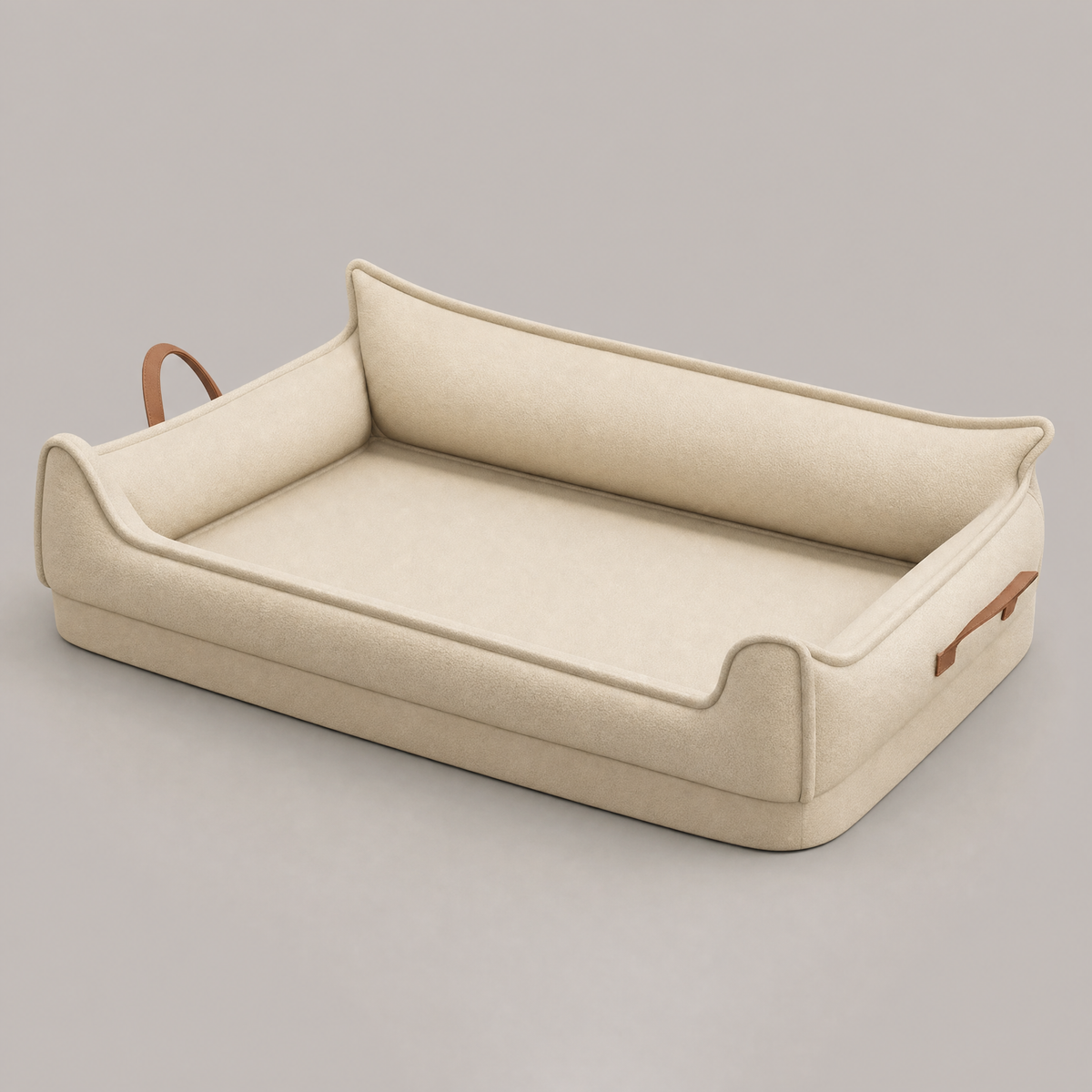 Easy-Clean Faux Leather Orthopedic Dog Bed — catalogue view