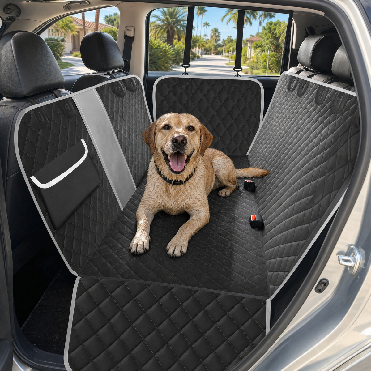 Coastline Waterproof Back Seat Cover for Dogs — lifestyle
