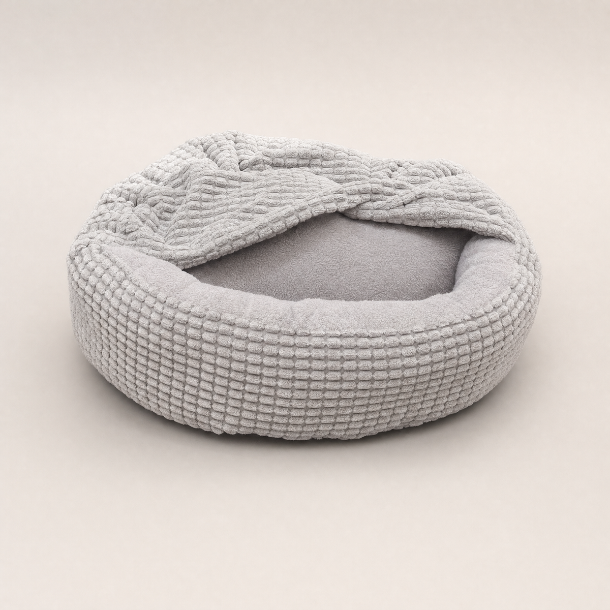 Snug Round Fluffy Dog Bed — catalogue view