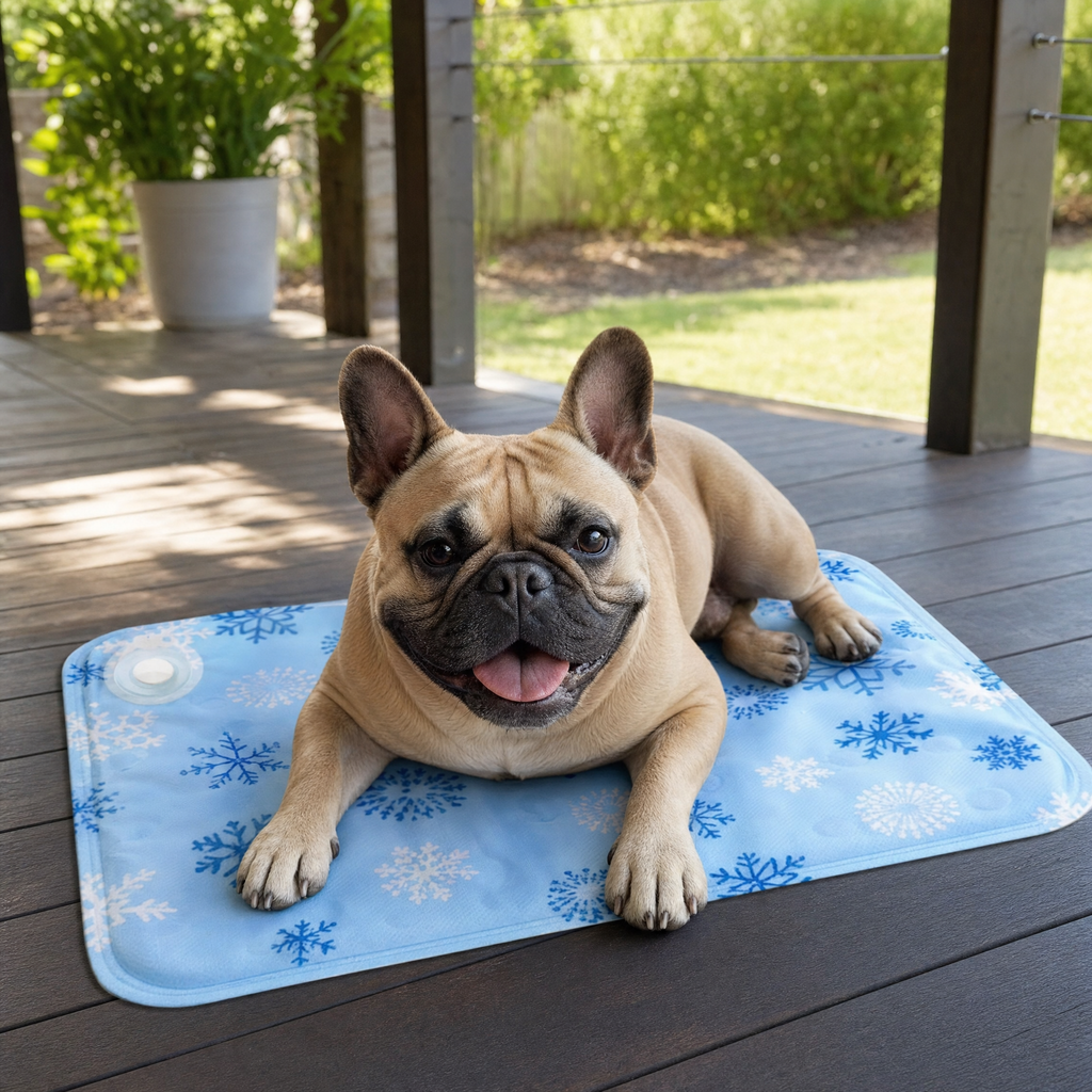 Glacier Gel Cooling Pad for Dogs — lifestyle