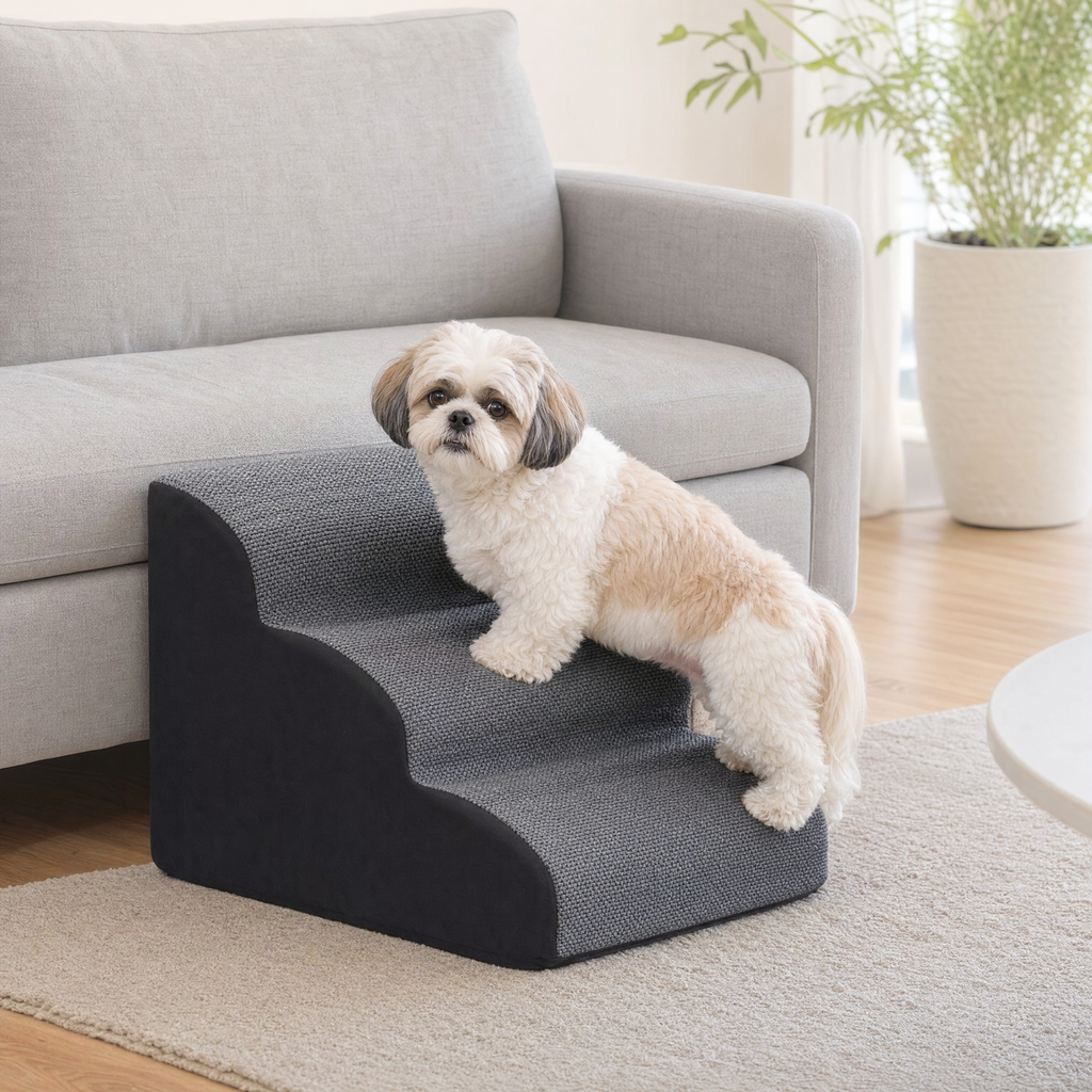 Cove Memory Foam Dog Stairs — lifestyle