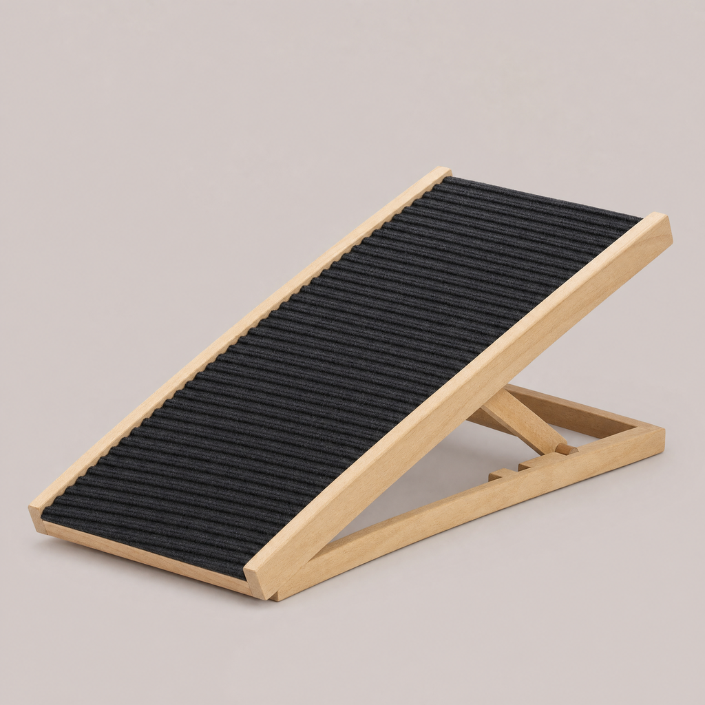 Hinge Adjustable Wooden Dog Ramp — catalogue view