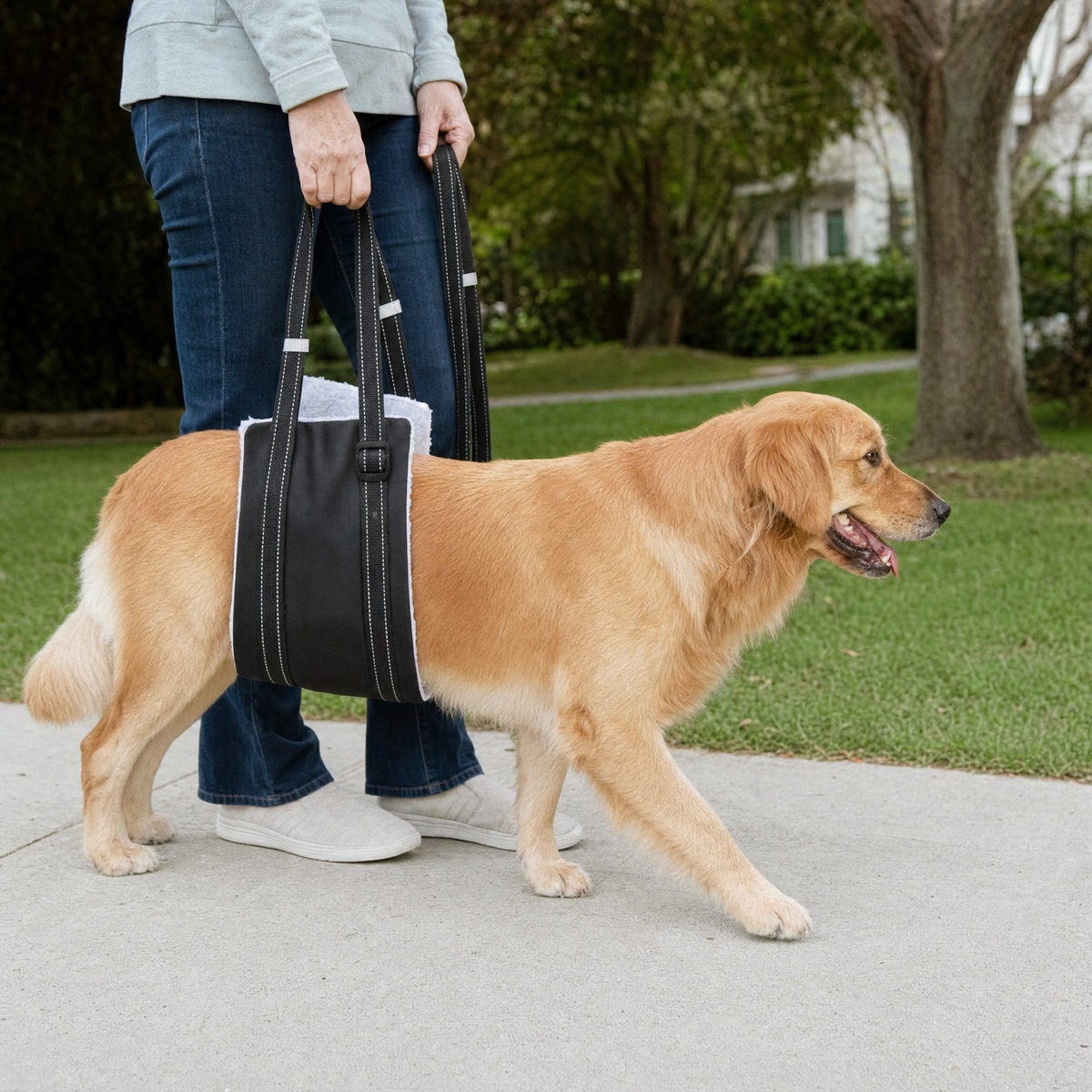 Assist Rear Leg Support Sling for Dogs — lifestyle