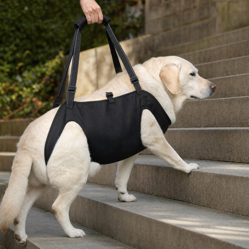 Steady Dog Lift Harness with Padded Handle — lifestyle