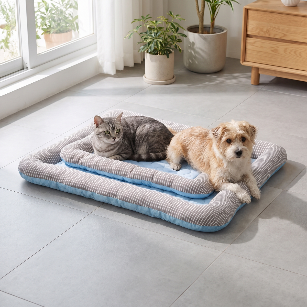 Ice-Silk Cooling Pad Bed for Dogs and Cats